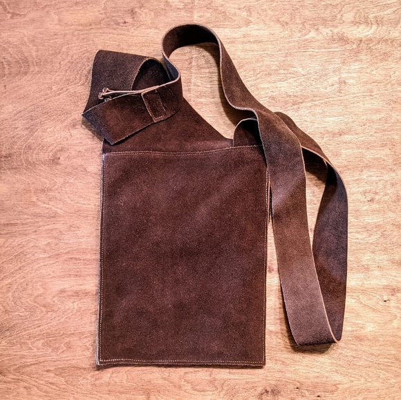 Mexico Aztec Design Suede Purse Crossbody - Picture 8 of 12